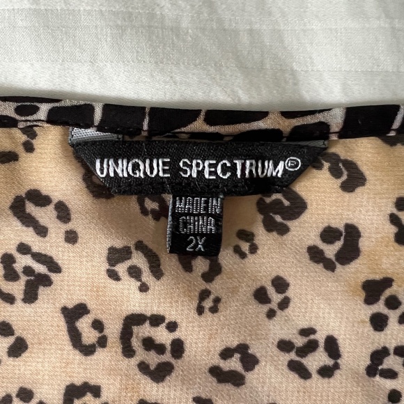 Unique Spectrum - Light Floral and Print animal Short Sleeves Shirt - Picture 4 of 6